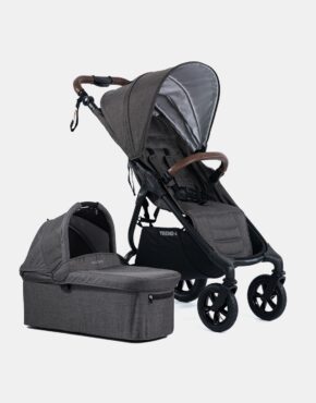 Valco Baby Trend 4 Sport – Tailor Made – Kombi-Kinderwagen – Set 2in1 – Charcoal