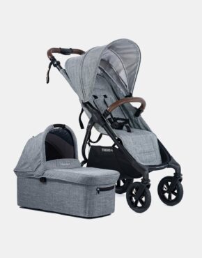 Valco Baby Trend 4 Sport – Tailor Made – Kombi-Kinderwagen – Set 2in1 – Grey Marle