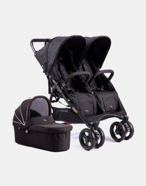 Valco Baby Snap Duo – 600D – Zwillingskinderwagen – Set 2in1 – Coal Black