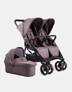 Valco Baby Snap Duo – 600D – Zwillingskinderwagen – Set 2in1 – Dove Grey