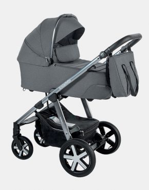 Baby Design Husky XXL Kollektion 2022 07 Gray + Cybex Aton B I-size Volcano Black 3in1
