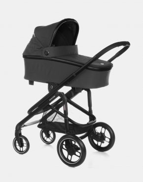 Maxi-Cosi Plaza+ Kombi Kinderwagen Essential Black inkl. Maxi-Cosi Coral 360 Babyschale und FamilyFix 360 Base – Set 4in1