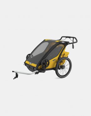Thule Chariot Sport 2 (Double) Fahrradanhänger Zweisitzer - Spectra Yellow on Black