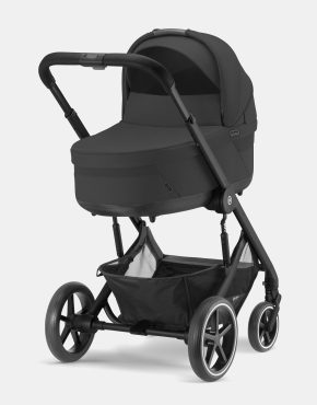 Cybex Balios S Lux 2.0 4in1 mit Cot S Lux, Aton B2 i-Size & Base One – Moon Black