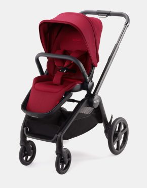 Recaro – Celona Kinderwagen Set 2 in 1 – inkl. Babywanne – Select Garnet Red / Black