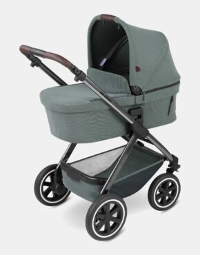 ABC Design Samba – Kombi-Kinderwagen – Set 3in1 – inkl. Sportsitz, Babywanne und Babyschale ABC Design Tulip – Aloe – Kollektion 2024
