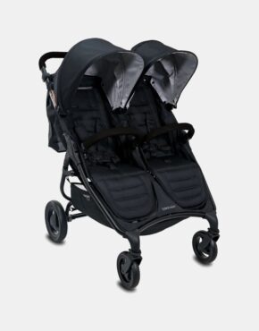 Valco Baby Trend Duo – Zwillingskinderwagen – Set 2in1 – Ash Black