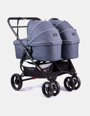 Valco Baby Snap Duo – Tailor Made – Zwillingskinderwagen – Set 2in1 – Denim