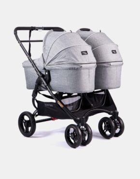 Valco Baby Snap Duo – Tailor Made – Zwillingskinderwagen – Set 2in1 – Grey Marle